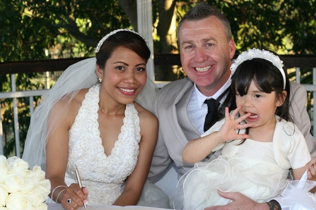 The beautiful niece and flowergirl