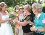 Making the brides bouquet